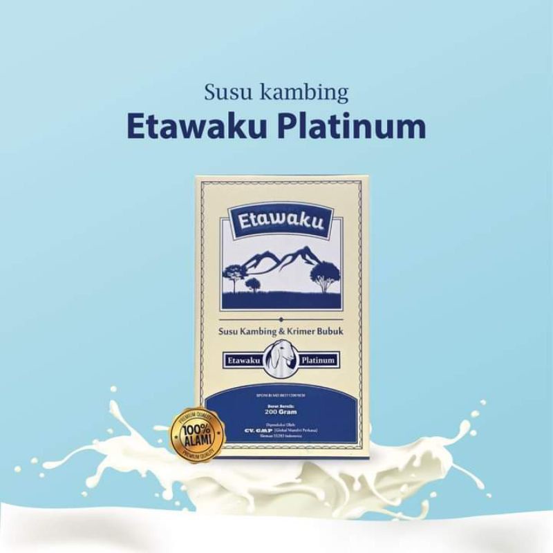 

ETAWAKU PLATINUM - SUSU KAMBING ETAWA 100% ORIGINAL RENDAH GULA & KRIMER NABATI