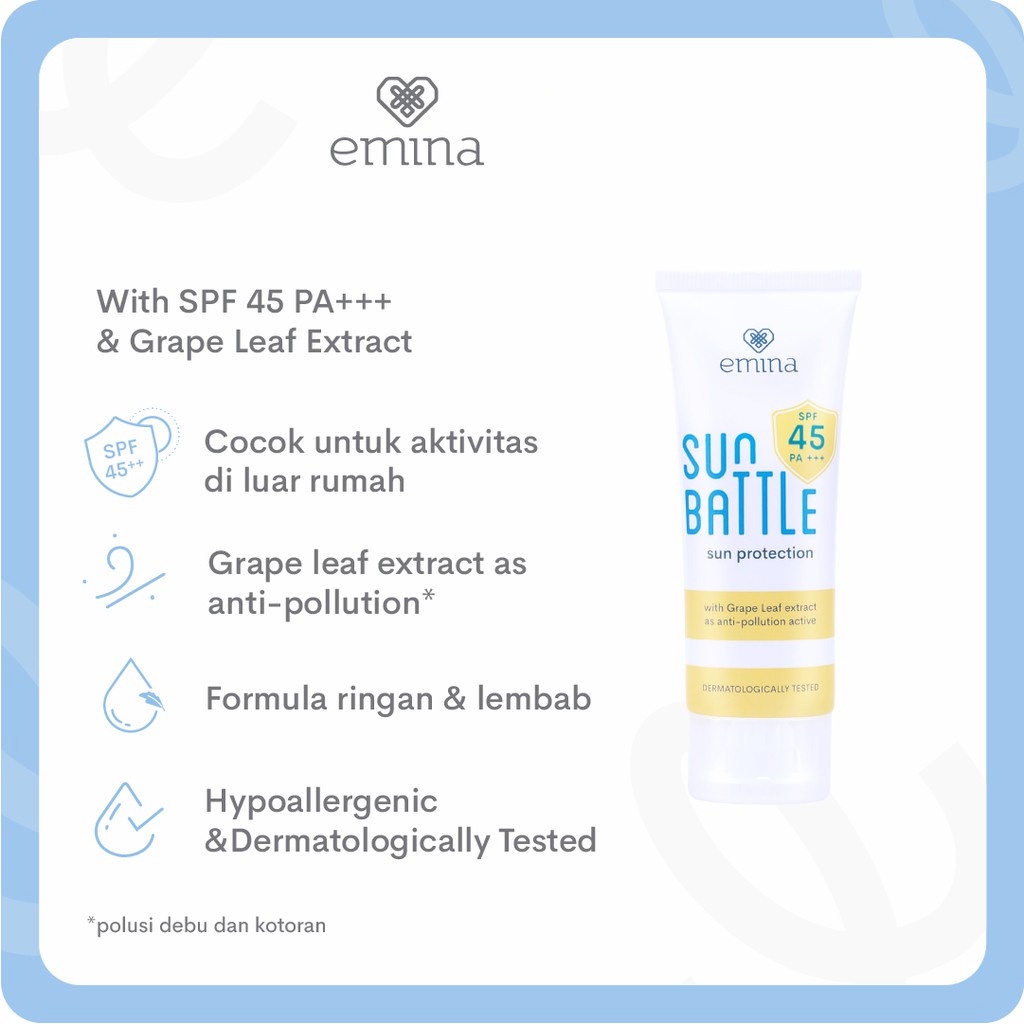 EMINA Sun Battle Sun Protection Serries