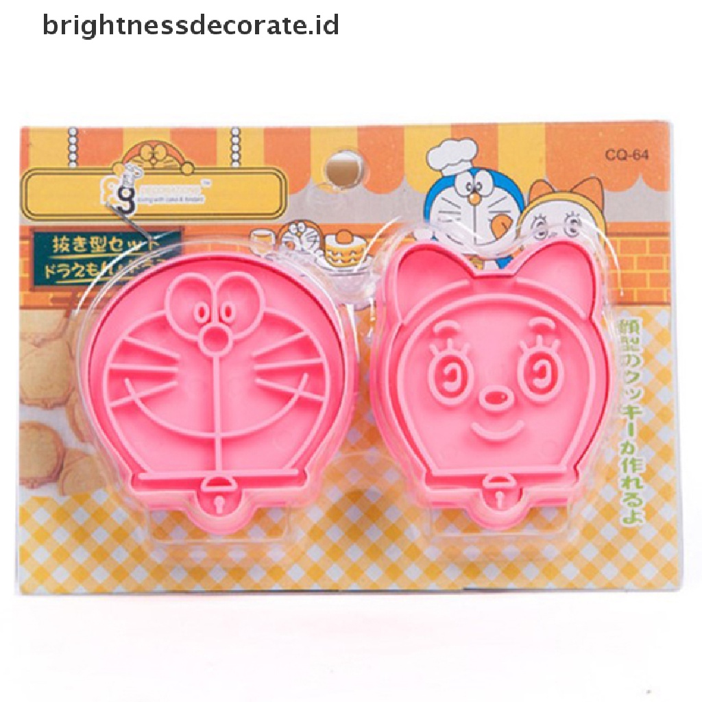 [Birth] 2pcs/set Jingle Cats Dan Doraemon Cookies Cutter/Alat Perangko Plastik Food Grade [ID]