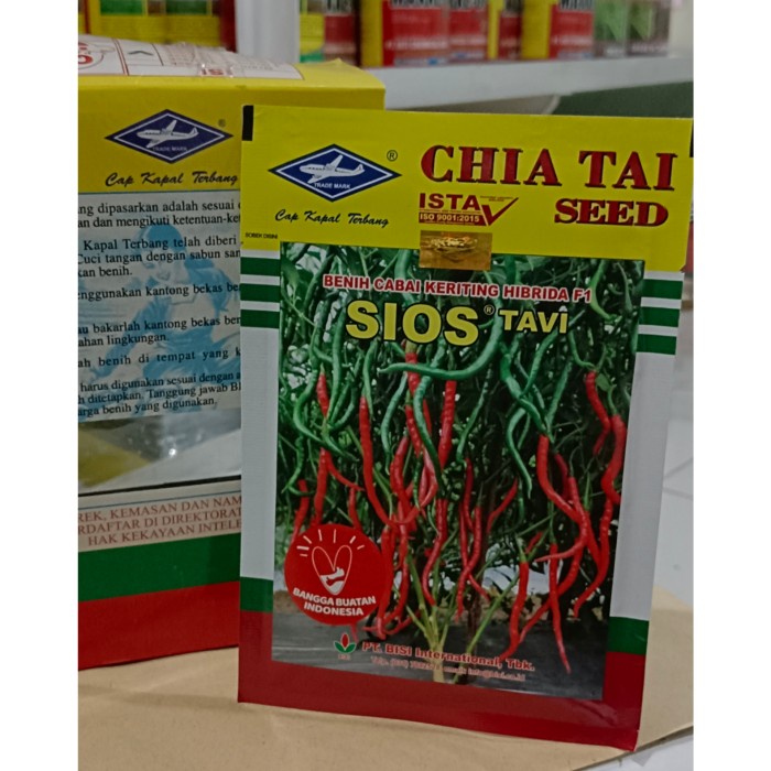 Harga Termurah Benih Cabe Keriting Hibrida F1 Sios Tavi 10Gr Original Pabrik