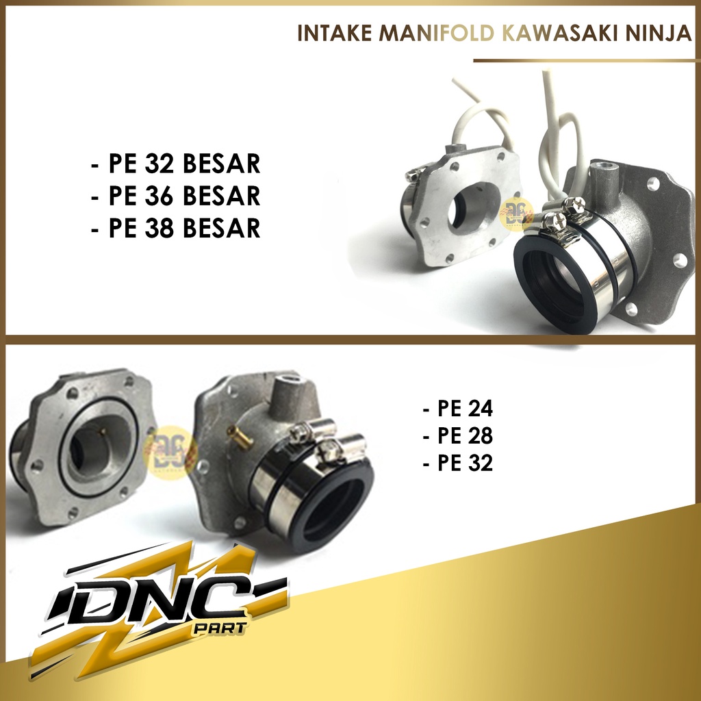 INTAKE MANIFOLD MANIPUL NINJA R 2 TAK UNTUK KARBU STD PE24 PE28 PE32 PE34 PE38 40