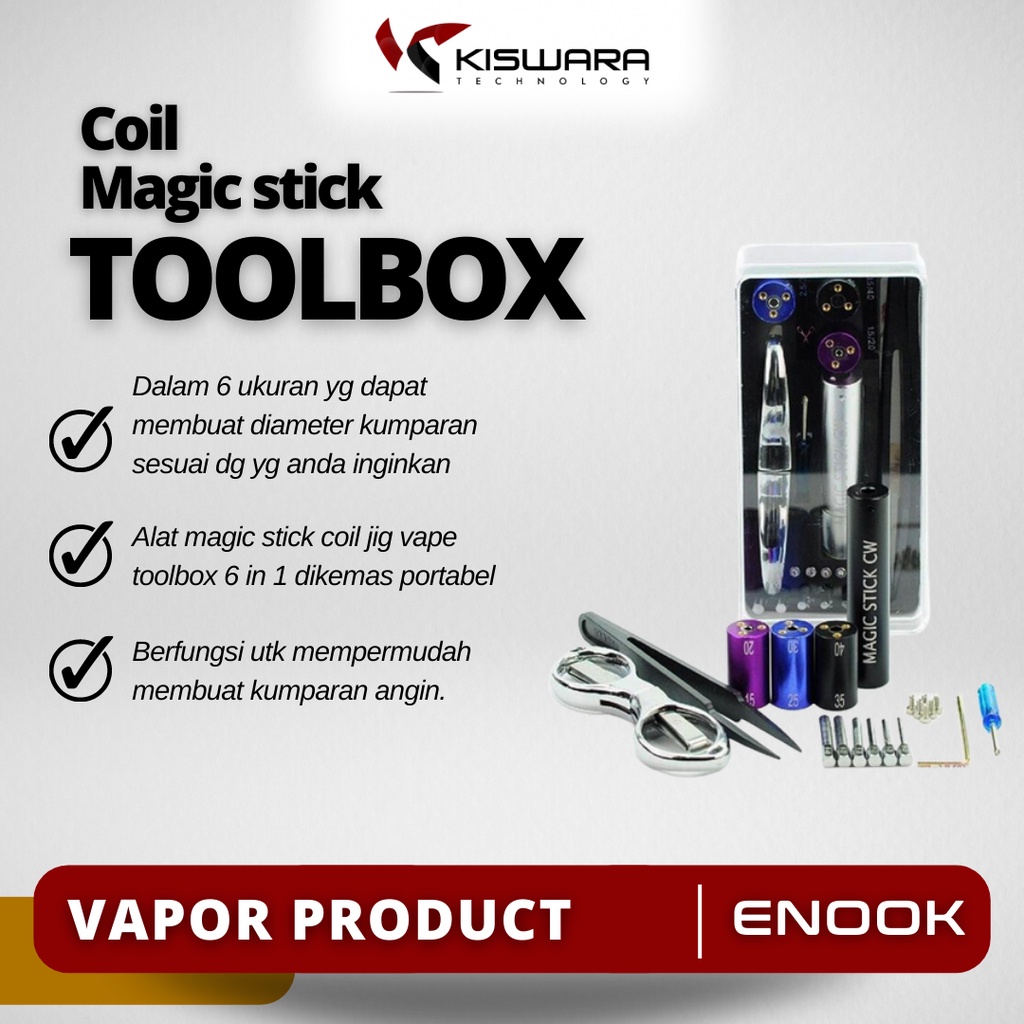 Magic Stick Coil Jig Vape Toolbox 6 in 1 VP03030