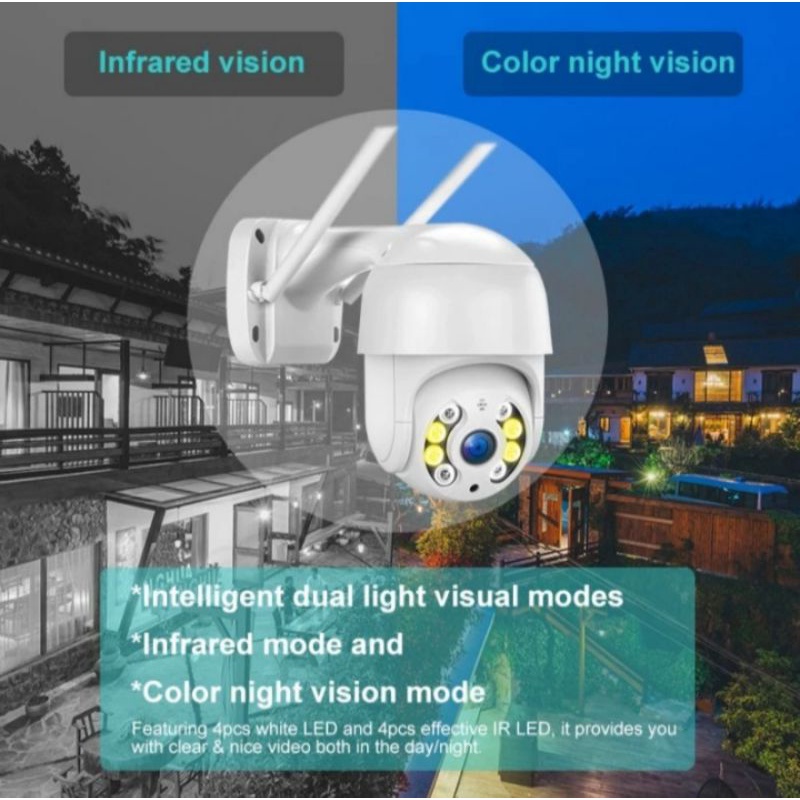 IP CAMERA PTZ OUTDOOR INDOOR CCTV WIFI 360° PTZ PAN TILT 8MP 1080P ICSEE