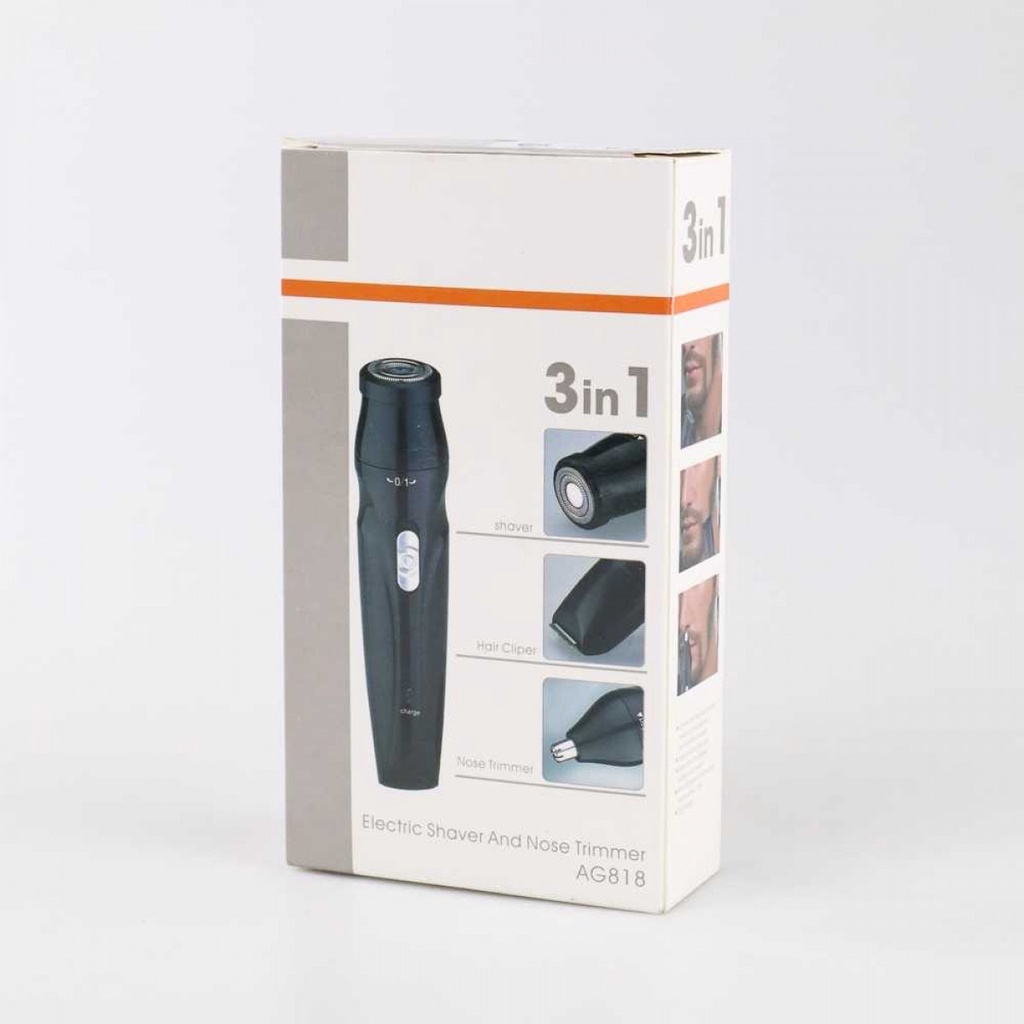 Alat Cukur Elektrik 3 in 1 Taffware Jenggot Rambut Bulu Hidung