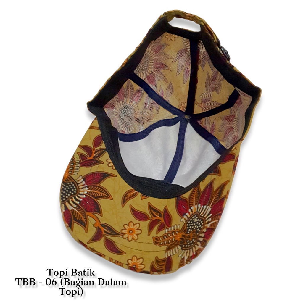 Topi Batik Baseball Handmade Batik Cap TBB_06 / Topi Batik Kain Baseball Jogja