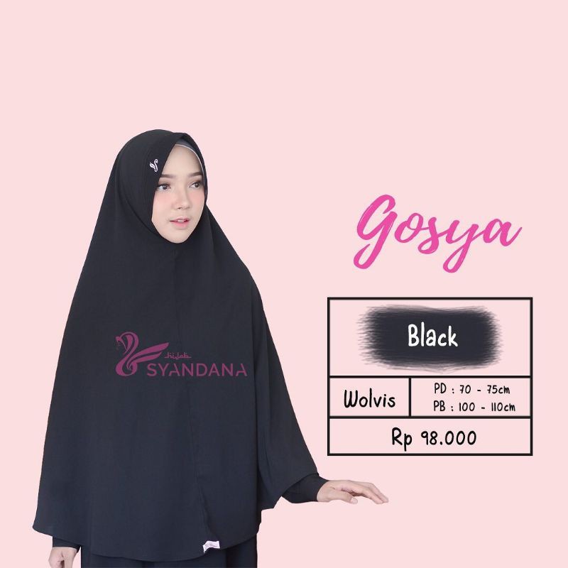 GOSYA BY HIJAB SYANDANA SIZE L JILBAB INSTAN PED ANTEM