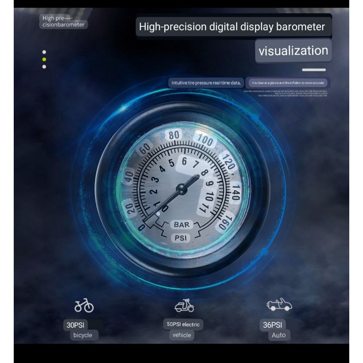 pompa sepeda angin ban motor mobil meter non meter psi pompa pump