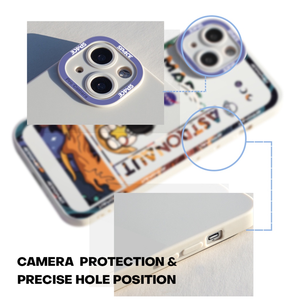 Case Vivo Y01 Y12S Y15S Y20 Y20S Y21 Y21A Y21E Y21S Y21T Y33S Y33T Casing Pro Camera Space Mars New Silicon Matte Premium- Cream