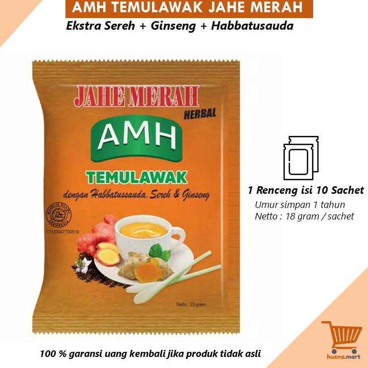 

➬ AMH Temulawak Jahe Merah Minuman Herbal Renceng isi 10 Sachet Kirim Langsung