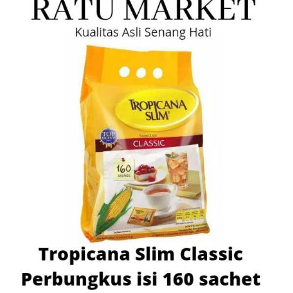 

☝ TROPICANA SLIM SWEETENER CLASSIC 160 SACHET GULA ♕