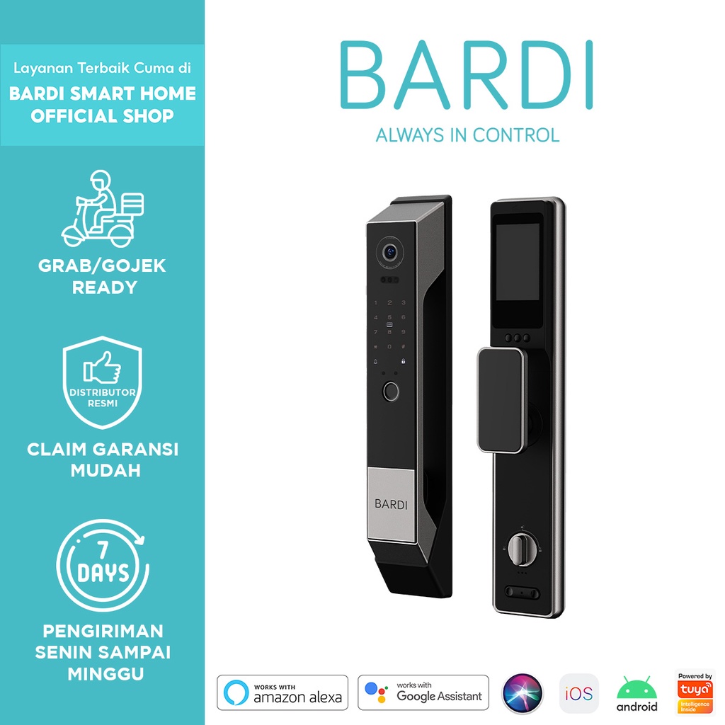 BARDI Smart Door Lock With Face Recognition