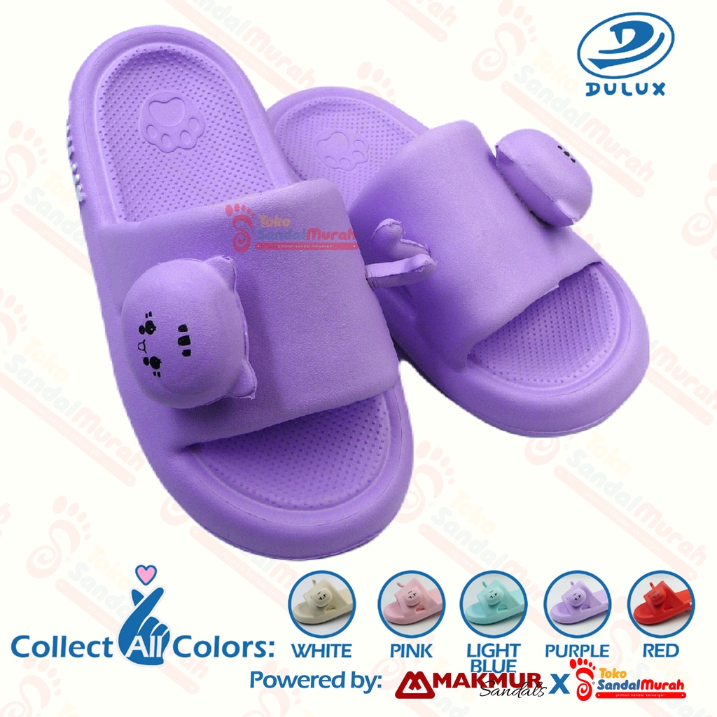 Toko Sendal Murah - Sandal Slop Remaja Tanggung Uk 30 - 35 / Sandal Slop Motif Kepala Kucing  / Sandal Slop Anak Perempuan / Sandal Remaja Kekinian / Sandal Remaja Model Terbaru [ Toko Sendal Murah  M 513 C ]