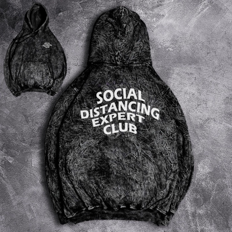 Jaket Pria Hoodie Sandwash Motif Merch Casual Good Brand Quality Washed Grey