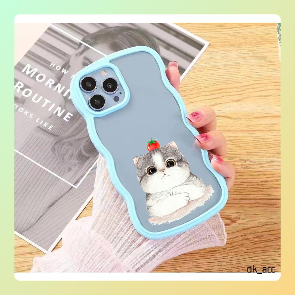 BARU Softcase Motif karakter kitten Cat Kucing Casing For Iphone 7+ 8+ Plus X Xs Xr Max 11 12 13 14 Pro Max 14+ 14Plus HH35