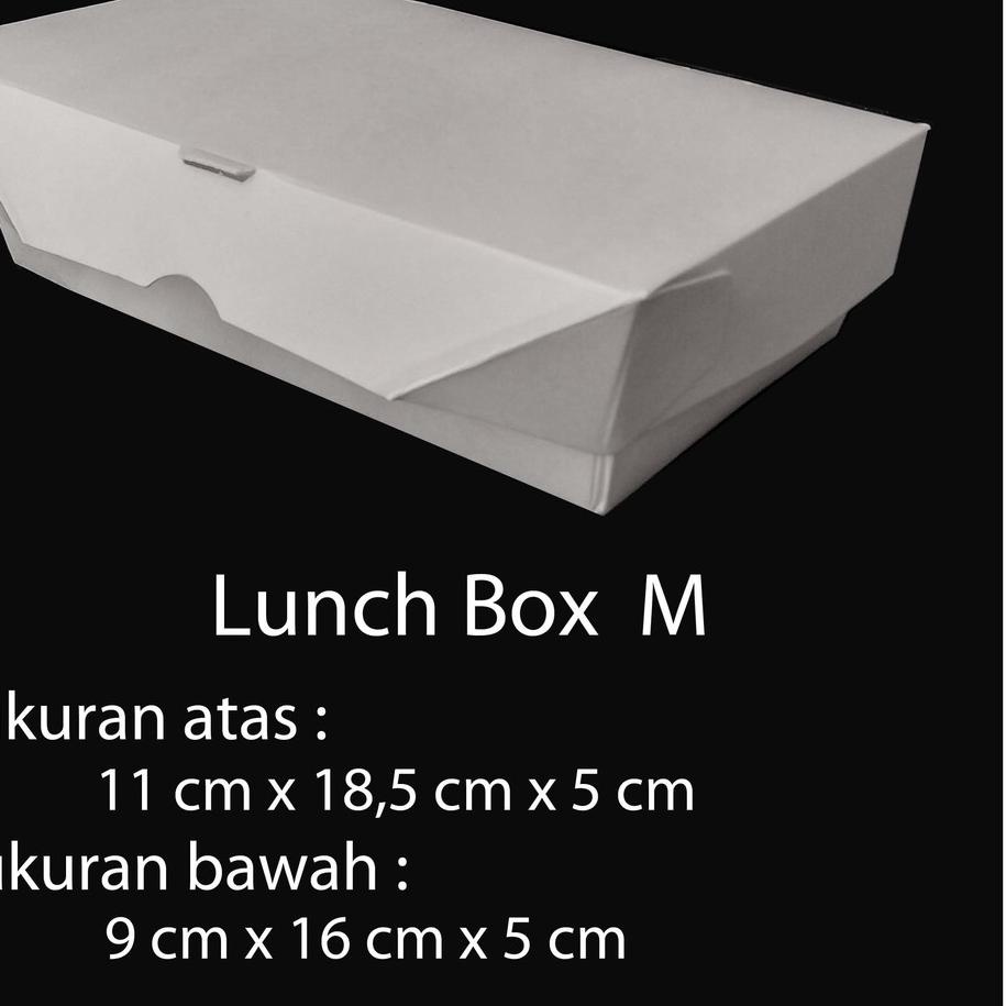 

DNL818 PAPER BOX LUNCH UKURAN M - MEDIUM / PAPER BOX KERTAS / PAPER TAKE AWAY ISI 100 PCS **