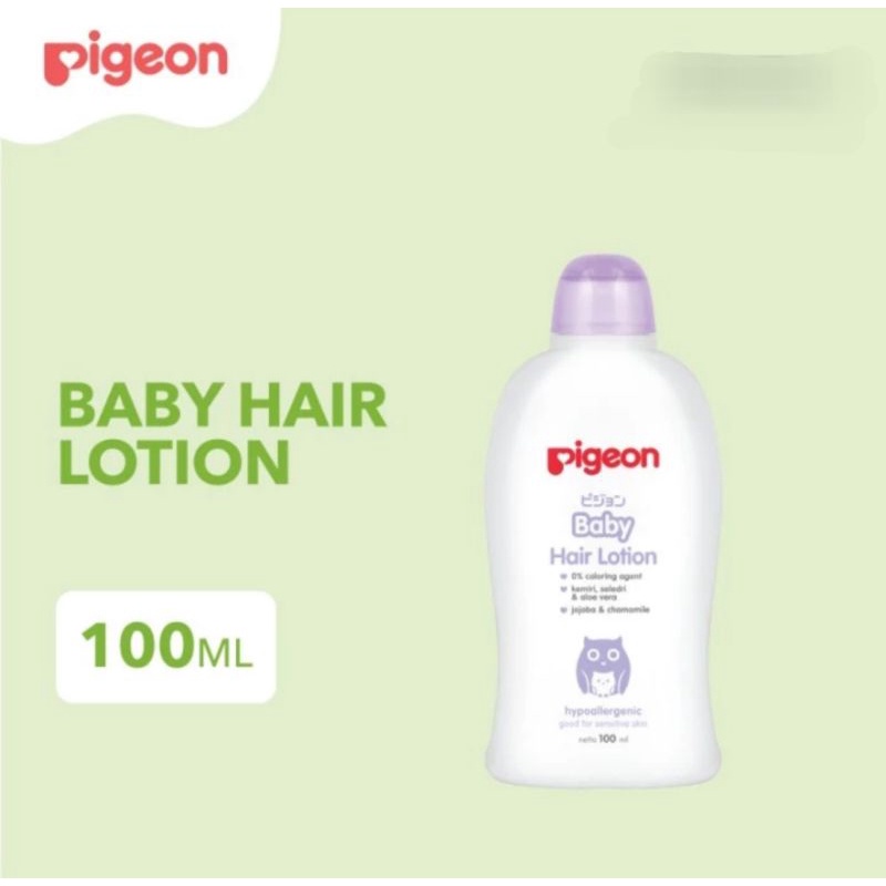 Perawatan Rambut Bayi Pigeon Baby Hair Lotion / Shampoo 100ml / Lotion rambut anak  Hypoallergenic Jojoba Chamomile