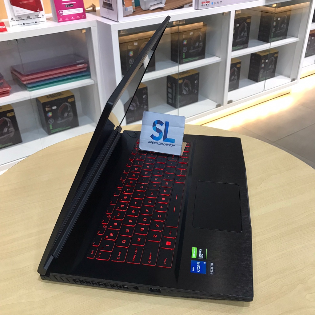 LAPTOP GAMING MURAH MSI GF63 THIN 11SC i5 11400H RAM 32GB SSD 512GB GTX 1650 4GB WINDOWS 11