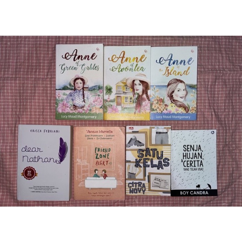 preloved buku anne of green gables anne of avonlea anne of the island satu kelas dear nathan friendz