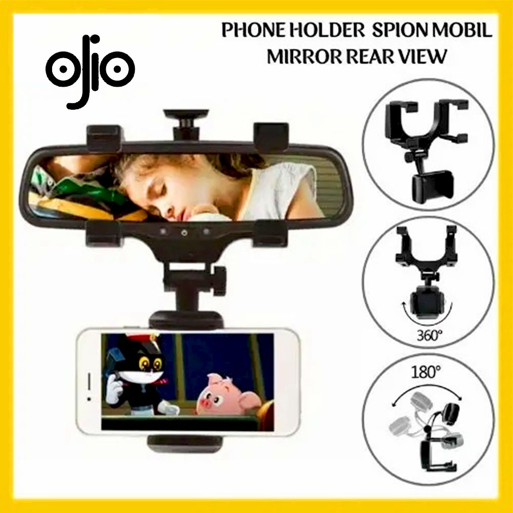 Car Holder Spion Tengah Holder HP Spion Mobil Universal Modern - Phone Holder Mobil Kaca Spion Mirro
