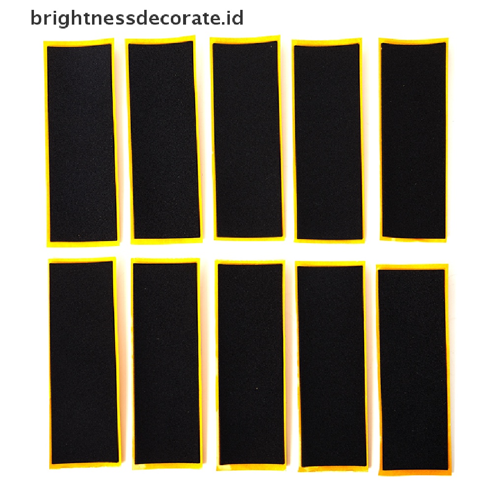 [Birth] 10pcs Fingerboard Deck Uncut Tape Stickers Black Foam Grip Tape Stiker [ID]