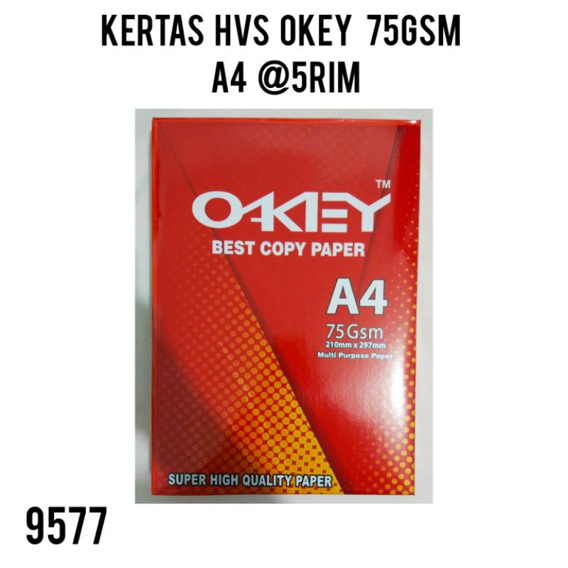 KERTAS HVS OKEY 75GSM A4