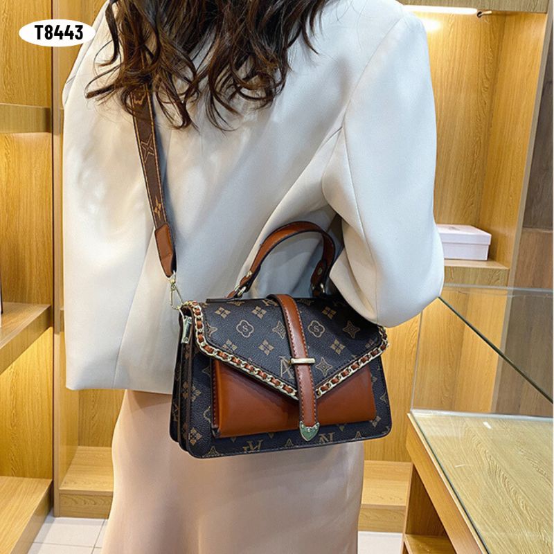 [IMPORT] T8443 - TAS FOXJAZZ SELEMPANG WANITA IMPORT - DAPAT SERTI &amp; PAPER BAG - 76BAGSTORE