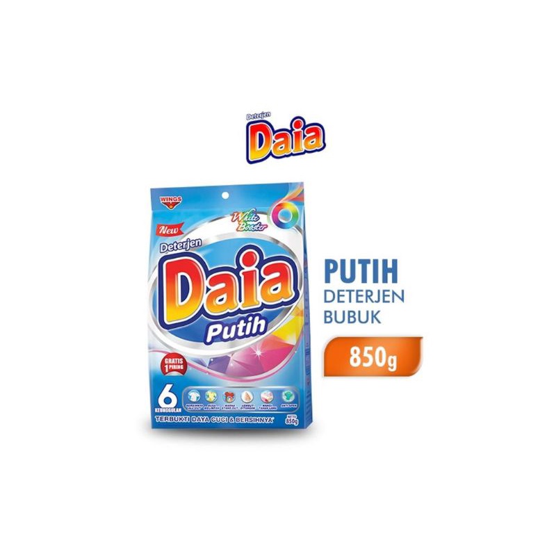 daia putih detergent bubuk 850gr