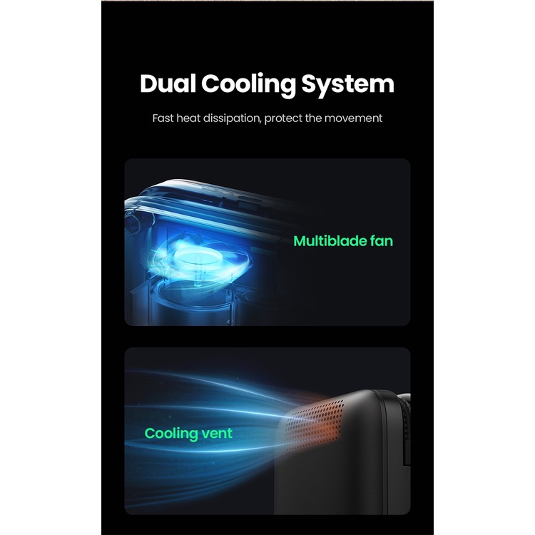 UGREEN Air Pump Inflator Electric Pompa Ban Mobil Sepeda Motor Pompa Angin Elektrik 40121