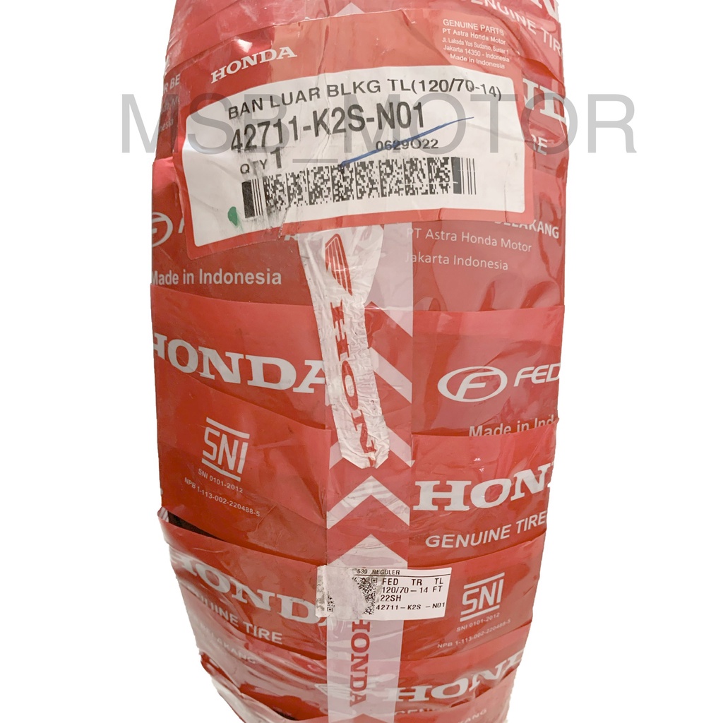 Ban Luar Tubeless AHM 120/70-14 42711-K2S-N01 Vario 160