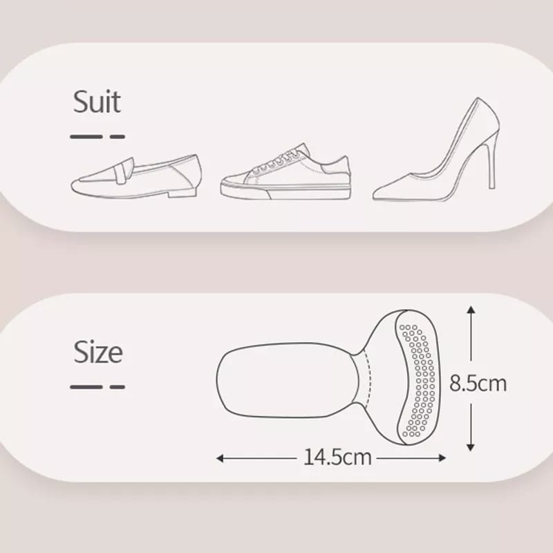 INSOLE TUMIT SEPATU WANITA TERBARU SOL SEPATU HEELS BANTALAN PELINDUNG TUMIT KAKI
