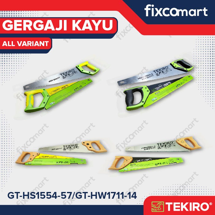 Tekiro Gergaji Kayu 2 Mata 20 Inch (Gagang Kayu) / Tekiro Gergaji Potong