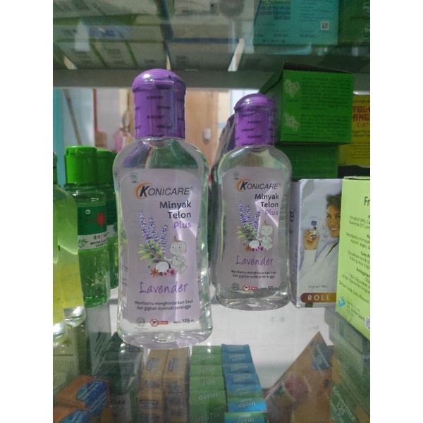 Konicare Minyak Telon Plus Kayu putih 125ml - 60ml Ungu Lavender hindari bayi gigitan nyamuk serangga balita perut Kembung anak baby Kayuputih