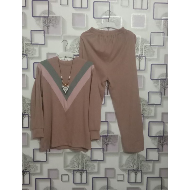 One Set Rajut Knit//Setelan Rajut Kulot Standar Knit