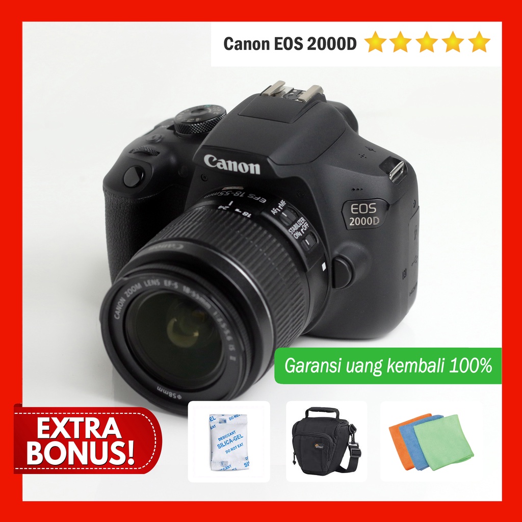 Canon EOS 2000D Kamera DSLR Mulus
