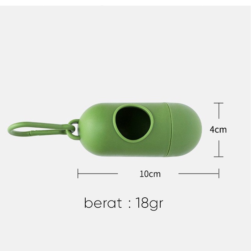 Case Tempat Kantong Plastik Sampah Kapsul Case Capsule Portable Serbaguna Plastic Bags &amp; Trash Bag Capsule Portable Holder