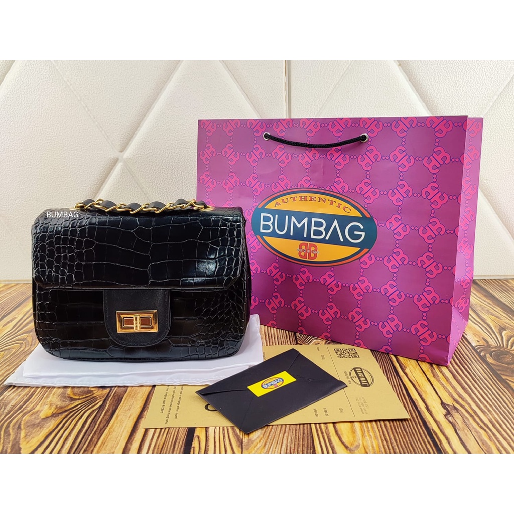 BUMBAG Tas Selempang BABY CROCO Import ZR ORI Croco Top Handle Bag Import - TAS Wanita Import Shoulder Bag Croco Terbaru Tas Kantor Kerja Handbag Jinjing - TAS CROCO SELEMPANG WANITA CEWEK HANDBAG BAG IMPORT KONDANGAN FASHION NAGITABAGS 1915 - 95