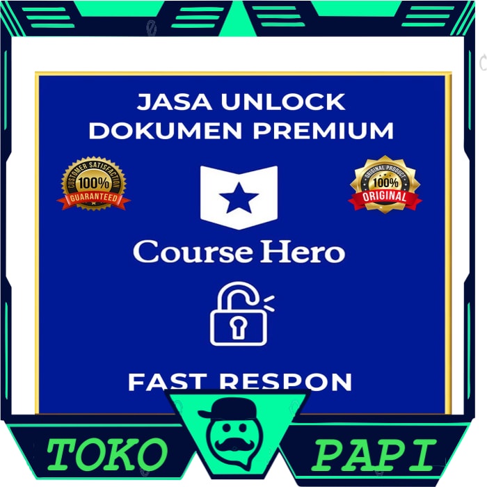 Tp [ Promo ] Jasa Unlock/Unblur Dokumen Course Hero Langsung Proses Kirim
