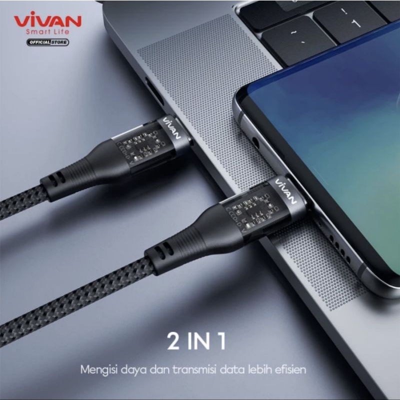 Vivan Explore Kabel Data Transparan Quick Charging