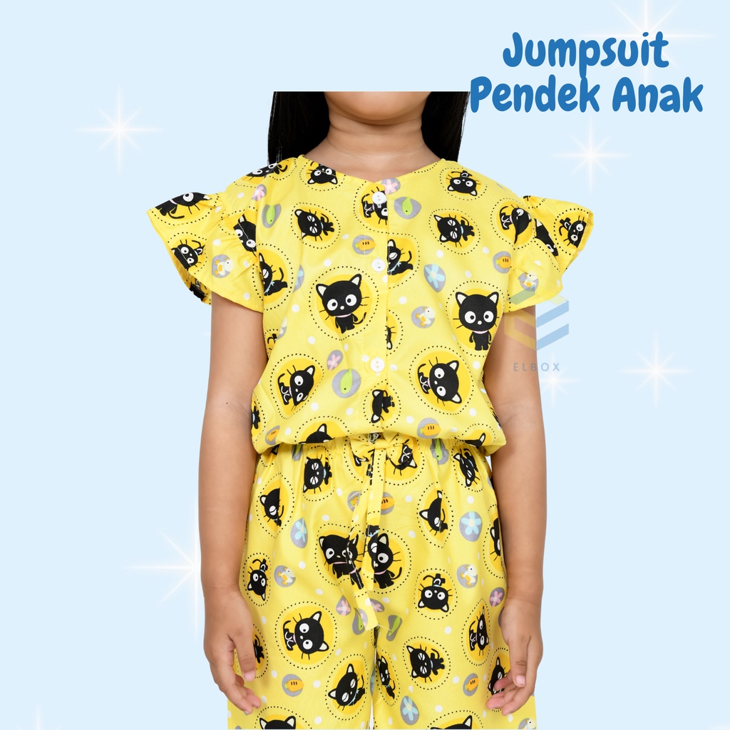 JUMPSUIT PENDEK ANAK KARAKTER 7 MOTIF 1-8 TAHUN