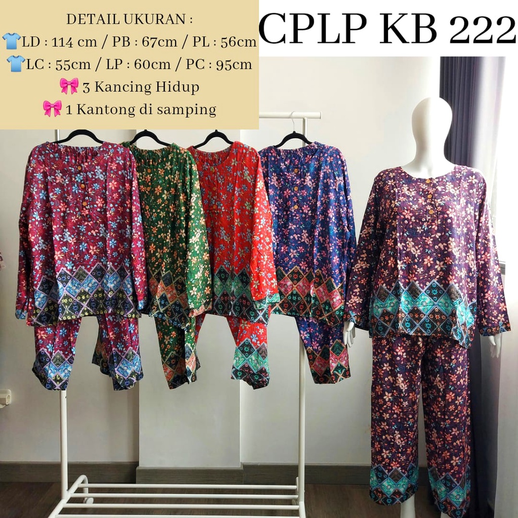 AS Setelan Lengan Panjang Batik Kudamas CPLP LD 114cm - 116cm