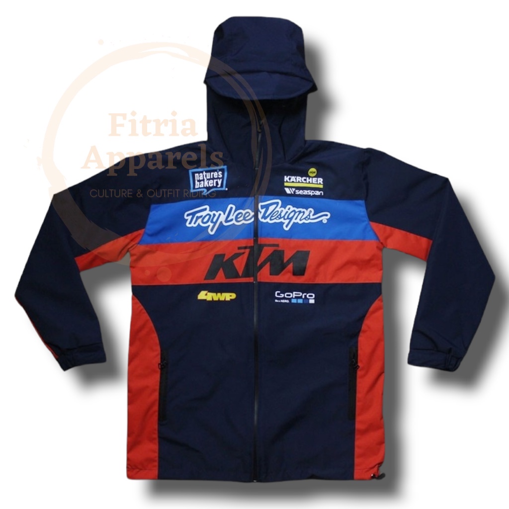 JAKET SUPERMOTO WATERPROOF Jaket Parasut Motocross KTM TLD Racing Team Type 3 - Waterproof - Anti Ai