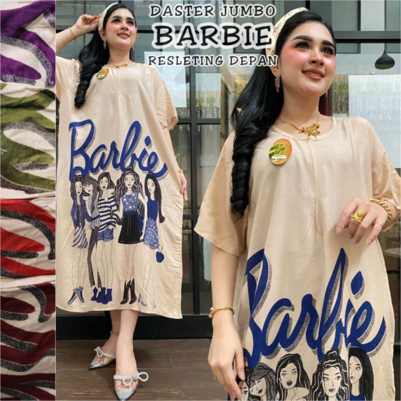 Daster jumbo terbaru hello barby Olla dress busui kancing depan harga murah wanita kekinian