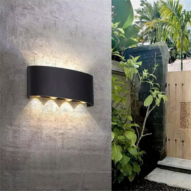 Outdoor COB Garden Wall Lamp 2W 4W 6W 8W Lampu Dinding LED Minimalis Temptel Lamp Cocok untuk Dinding