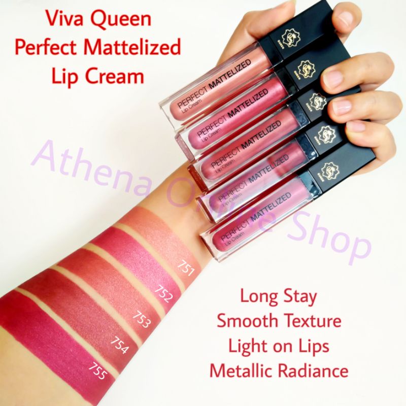 Jual Viva Queen Perfect Mattelized Lip Cream lipstik cair soft