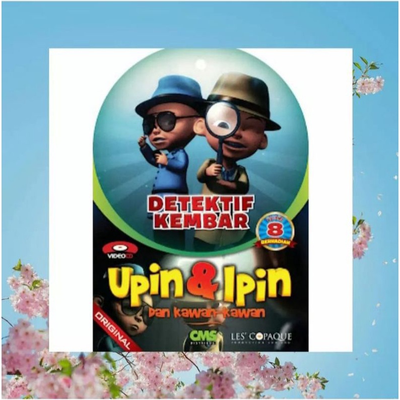 VCD Upin&Ipin Dan Kawan-kawan "Detektif Kembar Volume 8"