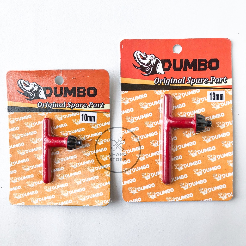 Dumbo kunci kepala bor listrik 10mm 13mm mata kunci bor key for drill chuck