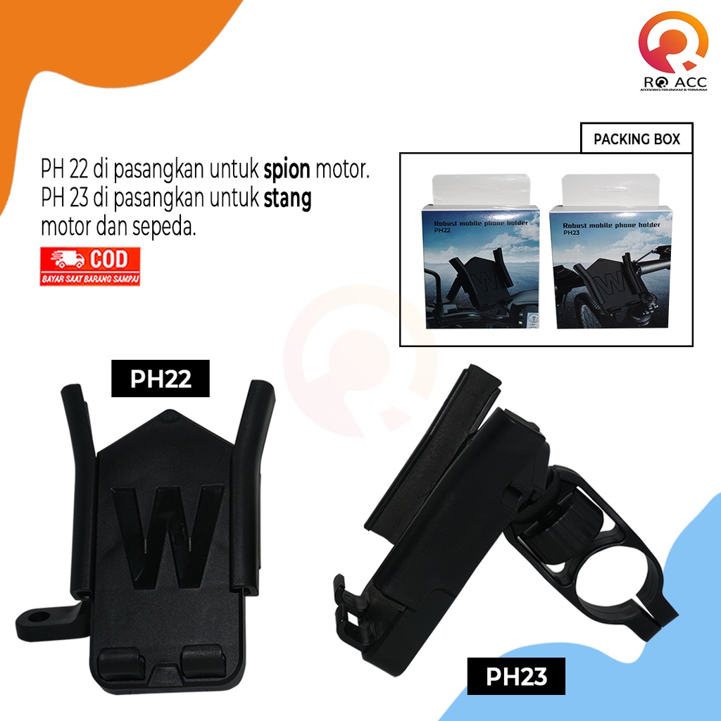 [RO ACC] NVN-PH22 / PH23 PHONE HOLDER / PEGANGAN HP DI MOTOR