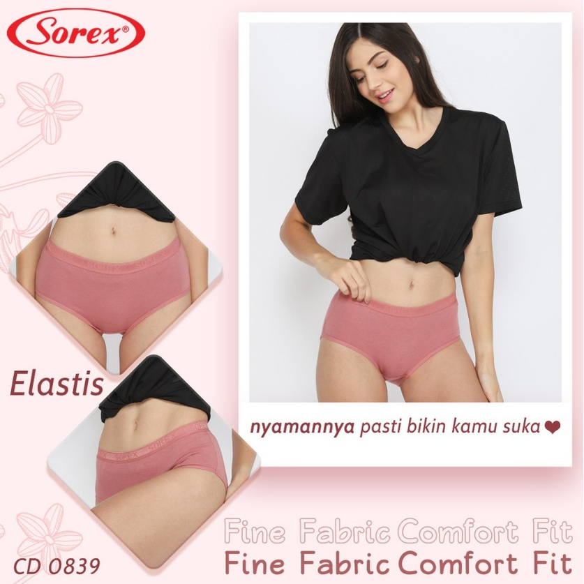 Sorex Celana Dalam M L EL QL Celana Dalam Basic Wanita Dewasa Super Soft 1251 / 0839 / 1238 / 1239 / 15232 / 1265 / 1264 cbks