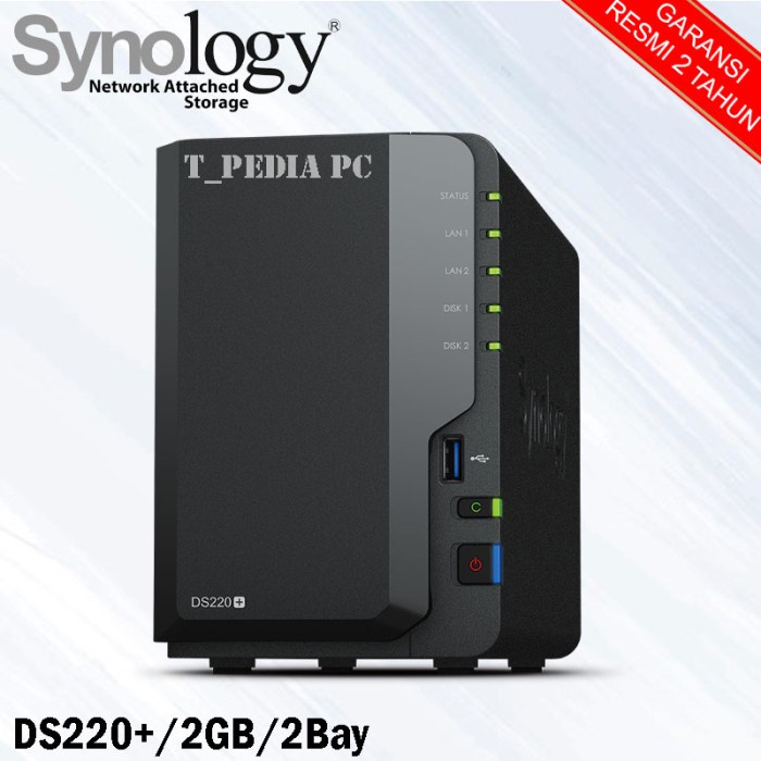 Dck Synology Ds220+ Diskstation 2-Bay Nas Server Storage Cloud Ds 220+
