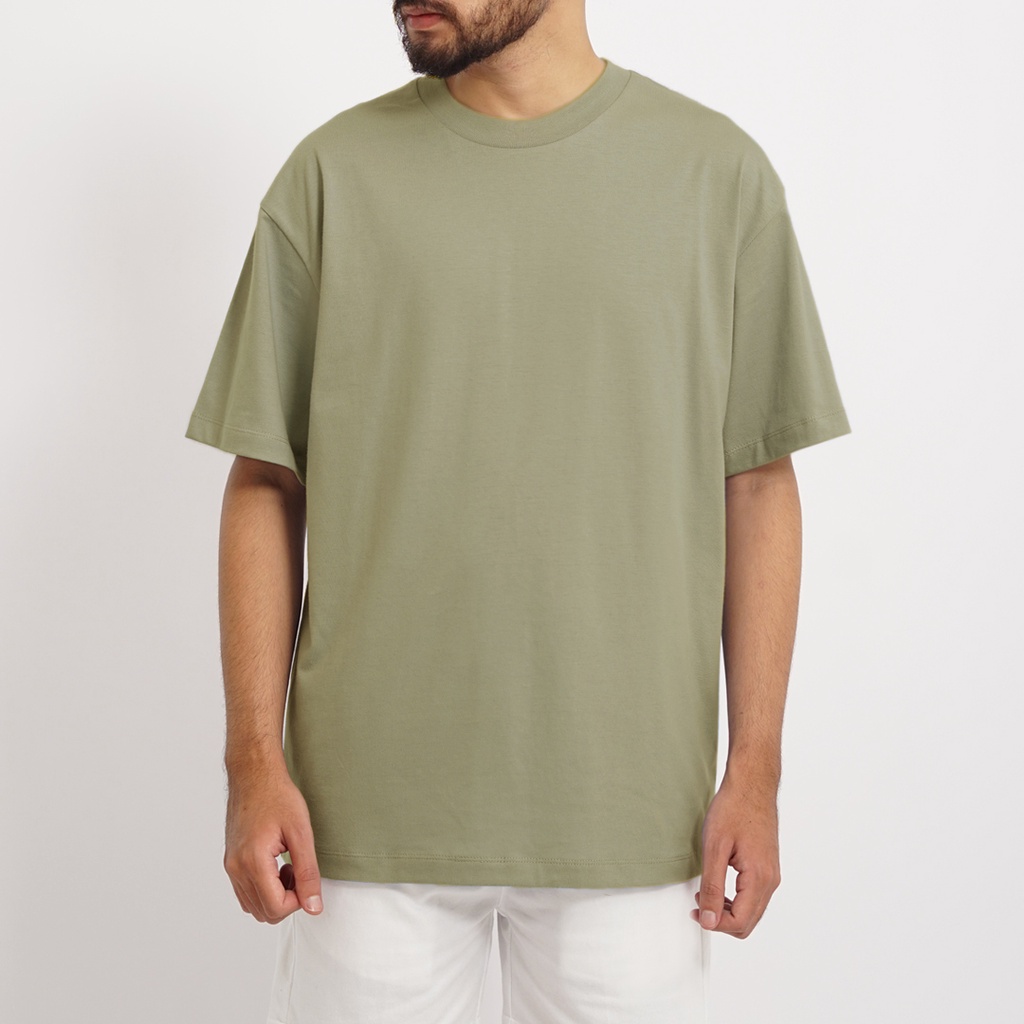 PLAIN Oversize T-Shirt - Sage Green (Kaos Polos Oversize 24s)